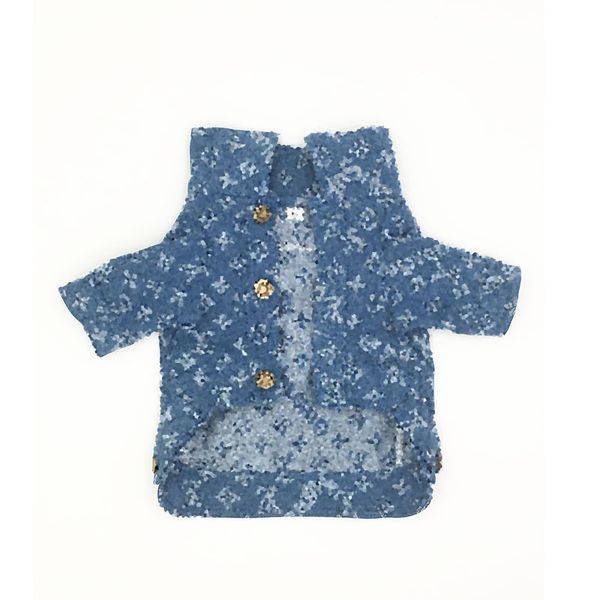 Designer Pet Blue Denim Coat Classic Letter Fadou Teddy Bear jacket Dog denim clothing button design
Designer Pet Blue Denim Coat Classic Letter Fadou Teddy Bear jacket Dog denim clothing button design