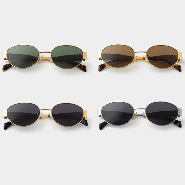 Luxury Fashion Designer Sunglasses for Women Oval Metal Frames Mixed Colour Lenses Sexy Small Sunglasses Classic Vintage Women's Sunglasses with Original Case
Luxury Fashion Designer Sunglasses for Women Oval Metal Frames Mixed Colour Lenses Sexy Small Sunglasses Classic Vintage Women's Sunglasses with Original Case