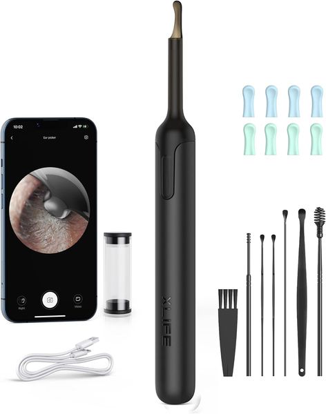 BEBIRD-Xlife Ear Wax Removal Tool Ear Camera - XLife 1080P HD Otoscope with 6 LEDs Light, Visible Ear Cleaner with 4 Replacement Earpick Tips for Cleaning Earwax
BEBIRD-Xlife Ear Wax Removal Tool Ear Camera - XLife 1080P HD Otoscope with 6 LEDs Light, Visible Ear Cleaner with 4 Replacement Earpick Tips for Cleaning Earwax
