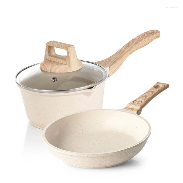 Cookware Sets Non-stick Frying Pan Maifan Stone Kitchen Soup Pot Milk with Wooden Handle Set Cooking Utensils for, Purple
Cookware Sets Non-stick Frying Pan Maifan Stone Kitchen Soup Pot Milk with Wooden Handle Set Cooking Utensils for, Purple