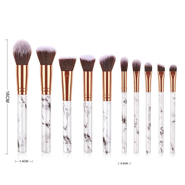 10pcs/set Marble Makeup Brushes Blush Powder Eyebrow Eyeliner Highlight Concealer Contour Foundation Make Up Brush Set
10pcs/set Marble Makeup Brushes Blush Powder Eyebrow Eyeliner Highlight Concealer Contour Foundation Make Up Brush Set