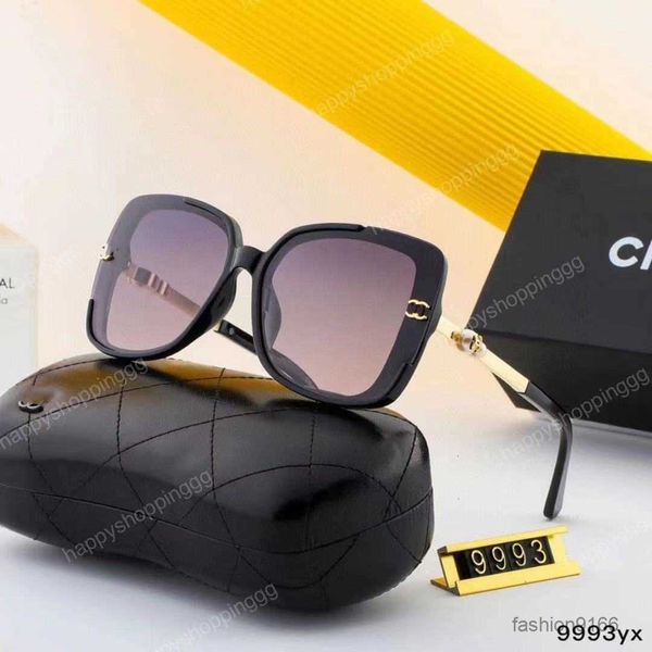 

Designer Channel cc Sunglass Cycle Luxurious Woman Mens Fashion Highdefinition Polarized Small Fragrance Pearl Inlaid Temperament Oversized Sunglasses U02