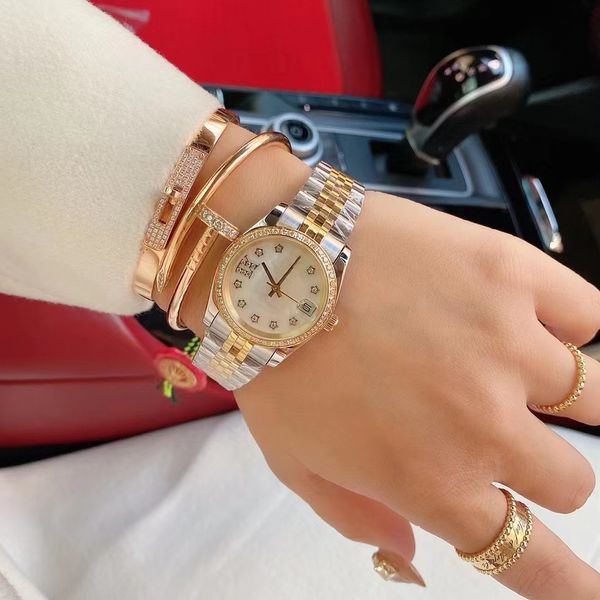 Classic ladies watch solid 5-bead steel belt original buckle 31mm AAA, Clear
Classic ladies watch solid 5-bead steel belt original buckle 31mm AAA, Clear