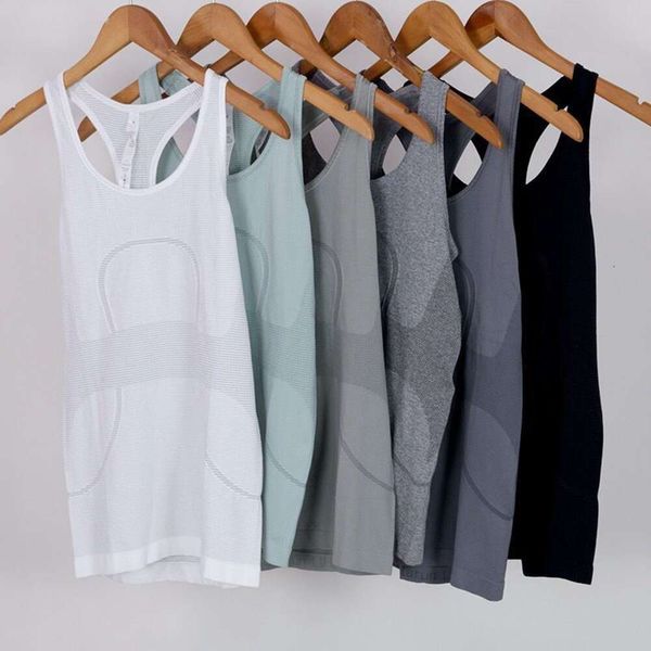 Ribbed Slim Fit Gym Fitness Workout Tank Top Women Racer back Sport Training Vest Sleeveless Shirts with Built in Bra Leisure trend