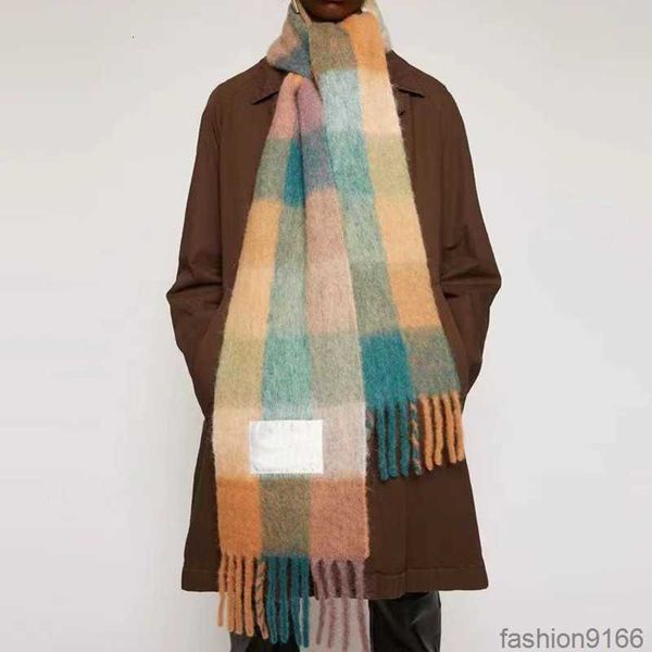 

scarf women cashmere Scarves Plaid Winter AC shawl warm fashion Men womens rainbow style Luxury shawls for designer autumn chequered tassel Lattice brand grid Stole