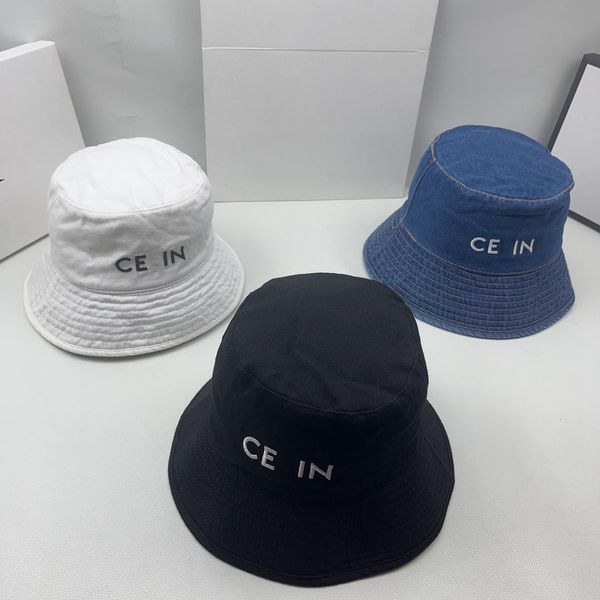 

Bucket Hat for Women Man Letters Designer Ball Hats Sun Prevent Ball Caps Beanie Baseball Cap Leisure Fishing Dress Black Blue White, C3