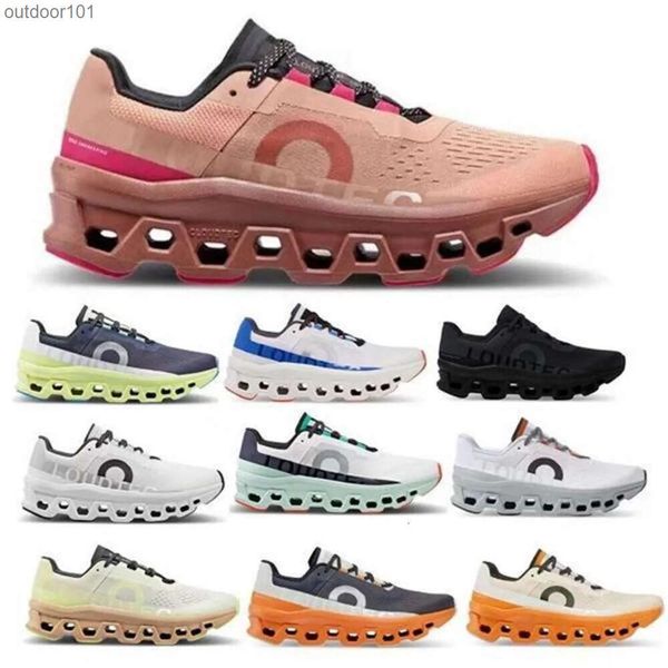 

Hotcake Onclouds Cloudmonster Running Shoes Men Women Cloud Monster Fawn Turmeric Iron Hay Cream Dune 2023 Trainer Sneaker Size 5.5 - 12, Grey