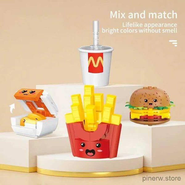 Blocks 261PCS Hamburger Building Blocks French Fries Fried Chicken Coke Model Bricks Cartoon Fast Food Toys Set Children Creative Gifts, Red
Blocks 261PCS Hamburger Building Blocks French Fries Fried Chicken Coke Model Bricks Cartoon Fast Food Toys Set Children Creative Gifts, Red