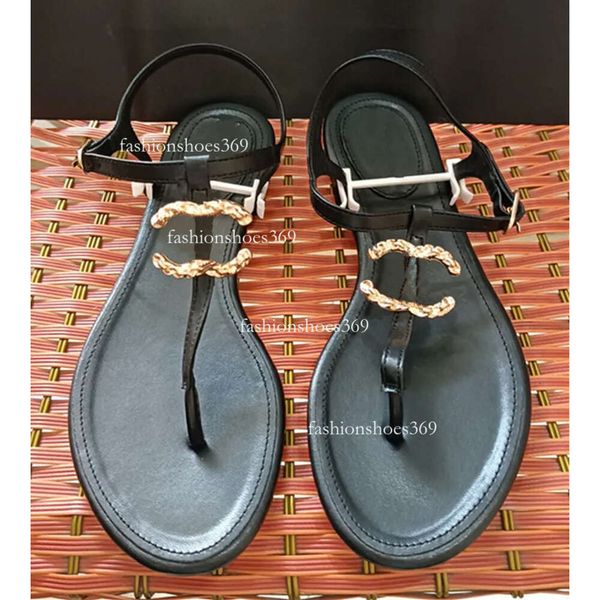 French Fashion Brand New Ladies Women's Flip-flops Quality Sandals Summer Beach Slippers Fashion 2C Letter Graphic Channel Casual Flat Bottom Designer Shoes, Black
French Fashion Brand New Ladies Women's Flip-flops Quality Sandals Summer Beach Slippers Fashion 2C Letter Graphic Channel Casual Flat Bottom Designer Shoes, Black