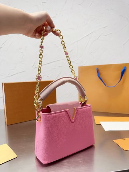Mother's Day designer Totes shoulder bag Capucines fashion women Evening bag crossbody handle luxury bag High quality Handbag Large capacity fashionable leather WY, Black#1
Mother's Day designer Totes shoulder bag Capucines fashion women Evening bag crossbody handle luxury bag High quality Handbag Large capacity fashionable leather WY, Black#1