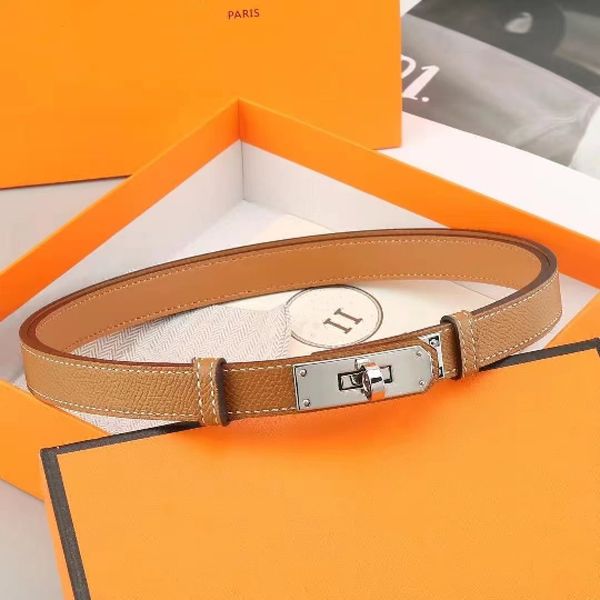 

Designer Belt Woman Kelly Ceinture Luxe All-match Simple with Skirt Dress Suit Pants Tucked Waist Belt for Womens Belt Locking Buckle Tight Belts, 3#elephant grey gold