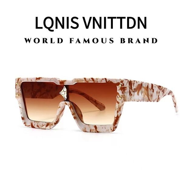 European and American fashion brand Millionaire sunglasses Fashion one-piece square frame sunglasses suitable for outdoor travel beach parties Anti-UV400
European and American fashion brand Millionaire sunglasses Fashion one-piece square frame sunglasses suitable for outdoor travel beach parties Anti-UV400