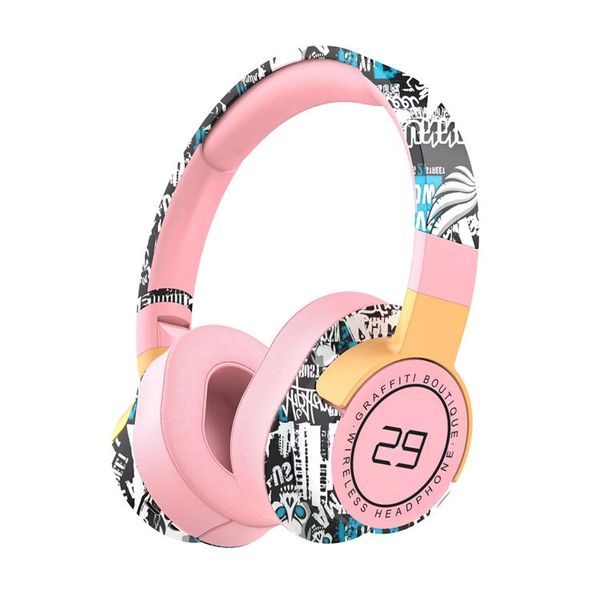 Fashionable Bluetooth BT Headset Wireless Music Over Ear Game Headphone with Heavy Bass Stereo Microphone Earphones, Black
Fashionable Bluetooth BT Headset Wireless Music Over Ear Game Headphone with Heavy Bass Stereo Microphone Earphones, Black