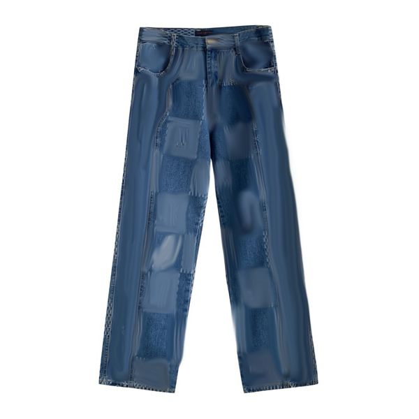 Mens designer jeans classic nigo purple jeansTassel damaged denim Hole pants Slim fit designer jeans
