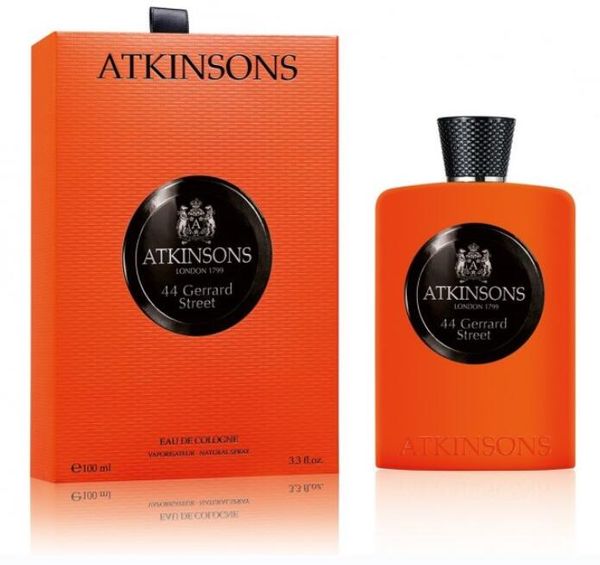 

Atkinsons 44 Gerrard Street Perfume 100ml Men Woman Fragrance Eau De Cologne 3.3oz Long Lasting Smell Brand Neutral Unisex Niche Parfum Spray Top Quality Fast