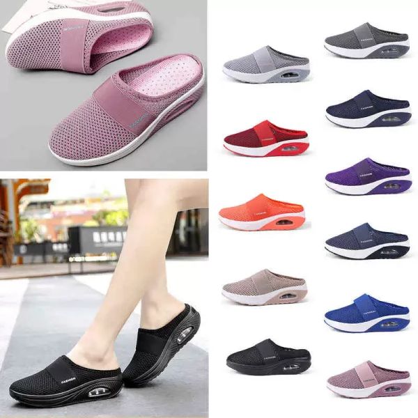 Air Cushion Slip-on Women Walking Shoes Orthopedic Diabetic Ladies Platform Mules Mesh Lightweight Slippers Wedge Female Sneaker 36-43, Red
Air Cushion Slip-on Women Walking Shoes Orthopedic Diabetic Ladies Platform Mules Mesh Lightweight Slippers Wedge Female Sneaker 36-43, Red