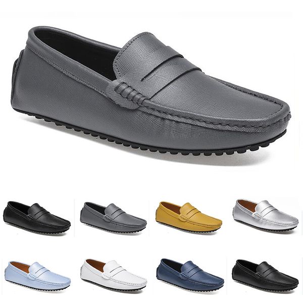 

Classic Spring, Fashion New Daily Breathable Autumn, and Summer Low Top Business Soft Covering Shoes Flat Sole Men's Cloth Shoes-55 6 -55, Grey