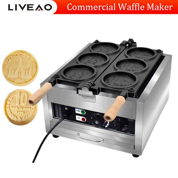 DHgate Commercial Round Machine Coin Waffle Maker For Bakery Shop Electric sold by DHgate