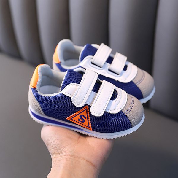 

Kids Toddler Tennis Shoes Breathable Spring Boys Girls Infant Baby Anti-slip Shoes Soft Bottom Casual Sneakers Outdoor Children Fashion Comfort Walking Shoes, Blue