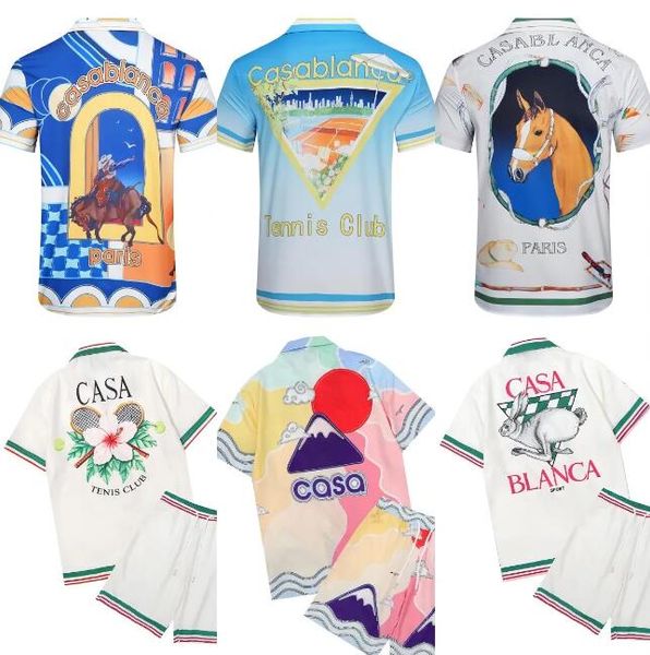Casa blanc Mens Shorts and T Shirt Set Summer Designer Set women Fashion Holiday Couple Printing Casual loose casablacnca shirt luxury high quality tee size M-3XL, 61
Casa blanc Mens Shorts and T Shirt Set Summer Designer Set women Fashion Holiday Couple Printing Casual loose casablacnca shirt luxury high quality tee size M-3XL, 61