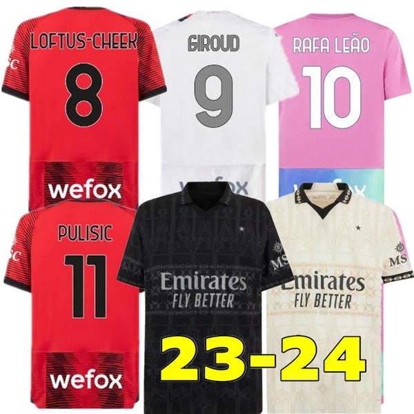REIJNDERS 23 24 soccer jerseys PULISIC GIROUD DE KETELAERE R. LEAO TONALI THEO football shirt kids kit sets uniform enfants 2023 2024, 4th
REIJNDERS 23 24 soccer jerseys PULISIC GIROUD DE KETELAERE R. LEAO TONALI THEO football shirt kids kit sets uniform enfants 2023 2024, 4th