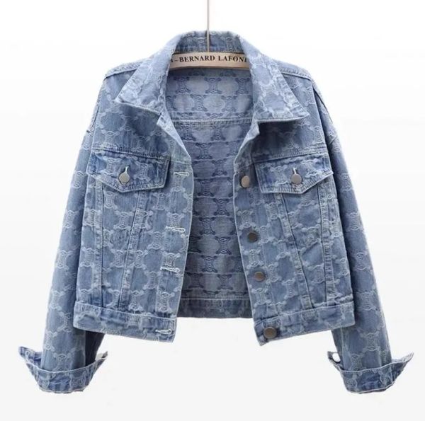 2024 spring designer jacket women long sleeve Lapel Neck jackets designer jeans jacket women denim womens coat, 1_color
2024 spring designer jacket women long sleeve Lapel Neck jackets designer jeans jacket women denim womens coat, 1_color