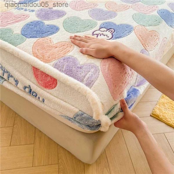 Bedding Sets WOSTAR Double Suitable for Sheet Elastic Mattress Protector Covering Couples Warm and Fluffy Coral Fleece Bed in Winter 150 Q240228, Purple
Bedding Sets WOSTAR Double Suitable for Sheet Elastic Mattress Protector Covering Couples Warm and Fluffy Coral Fleece Bed in Winter 150 Q240228, Purple
