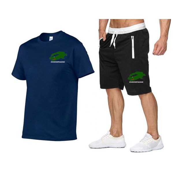 Men's Casual Sportswear Set Fashionable T-Shirt and Shorts Quick Drying Sportswear 2-piece Set With Short Sleeves, Cowboy blue
Men's Casual Sportswear Set Fashionable T-Shirt and Shorts Quick Drying Sportswear 2-piece Set With Short Sleeves, Cowboy blue