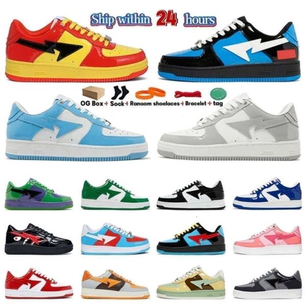 2024 New Product for Womes Sta Casual Shoes Shark Star Sk8 Patent Leather Black White Blue Men Women Outdoor Sports Trainers, Item#30
2024 New Product for Womes Sta Casual Shoes Shark Star Sk8 Patent Leather Black White Blue Men Women Outdoor Sports Trainers, Item#30