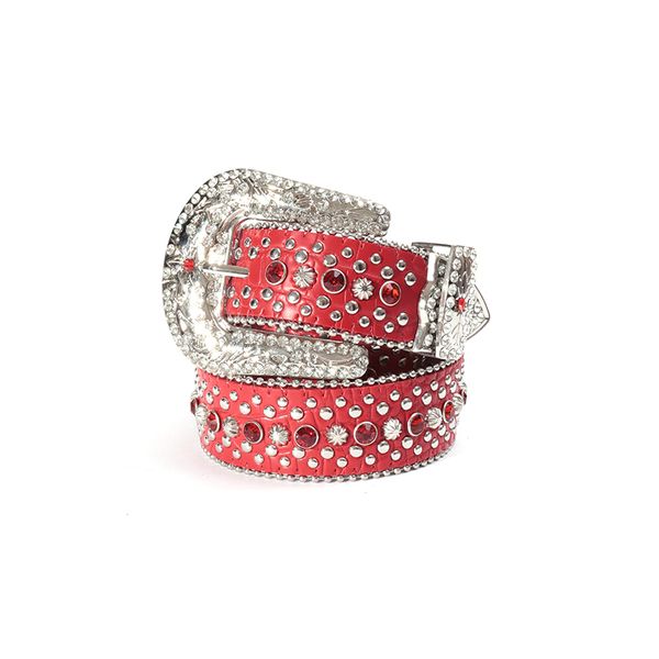 men's and women's rhinestone belt, women's denim sparkling crystal diamond inlaid luxury belt, Red
men's and women's rhinestone belt, women's denim sparkling crystal diamond inlaid luxury belt, Red