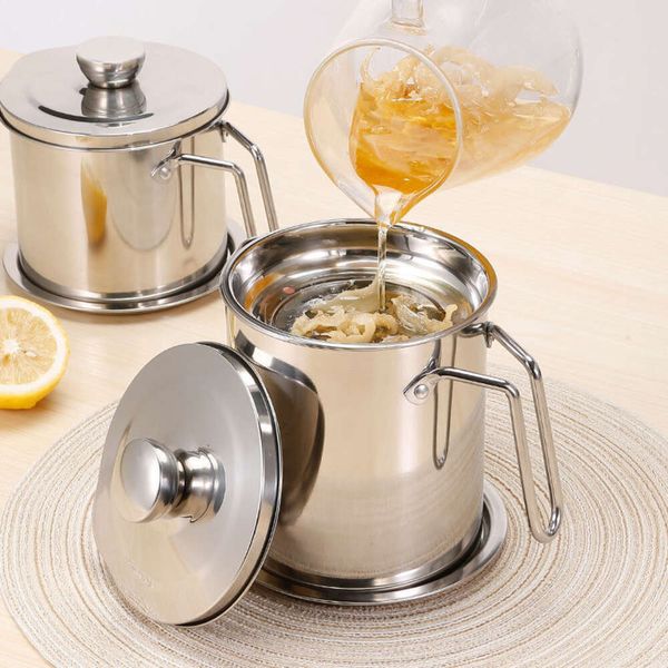 Stainless 304 Steel Household Residue Pot, Filter Return Cup, Separate Residue, Kitchen Oil Storage Tank ,
Stainless 304 Steel Household Residue Pot, Filter Return Cup, Separate Residue, Kitchen Oil Storage Tank ,