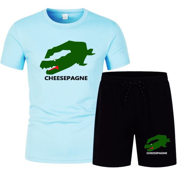 Summer Men's Set Fashion Sportswear Men's Short sleeved T-shirt Sports Shorts Set Men's Casual Men's Clothing Men's Jogging, Cowboy blue
Summer Men's Set Fashion Sportswear Men's Short sleeved T-shirt Sports Shorts Set Men's Casual Men's Clothing Men's Jogging, Cowboy blue