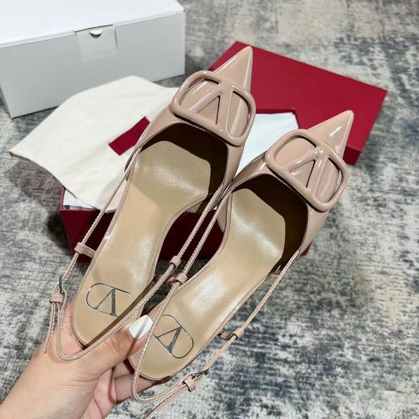 Women Sandals Designer High Heels Shoes 4cm 6cm 8cm 10cm Thin Heels Pointed Nude Black Genuine Leather Buckle Strap Summer Woman Sandal with Dust Bag 34-44, White shiny
Women Sandals Designer High Heels Shoes 4cm 6cm 8cm 10cm Thin Heels Pointed Nude Black Genuine Leather Buckle Strap Summer Woman Sandal with Dust Bag 34-44, White shiny