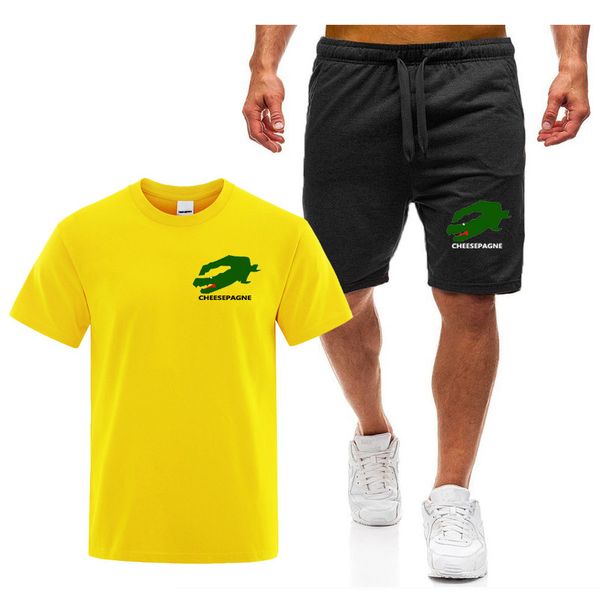 Fashion Men's Casual T-shirt And Shorts Set Basketball Sports Fitness Breathable Quick Dry 2 Piece Set, Navy blue
Fashion Men's Casual T-shirt And Shorts Set Basketball Sports Fitness Breathable Quick Dry 2 Piece Set, Navy blue