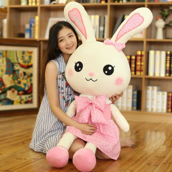 Rabbit Cushions Plush Toy Cute Skirt Rabbit Soft Animal Kids Cartoon Big Ear Bunny Plush Hug Stuffed Pillow Girl Christmas Birthday Gift, White
Rabbit Cushions Plush Toy Cute Skirt Rabbit Soft Animal Kids Cartoon Big Ear Bunny Plush Hug Stuffed Pillow Girl Christmas Birthday Gift, White