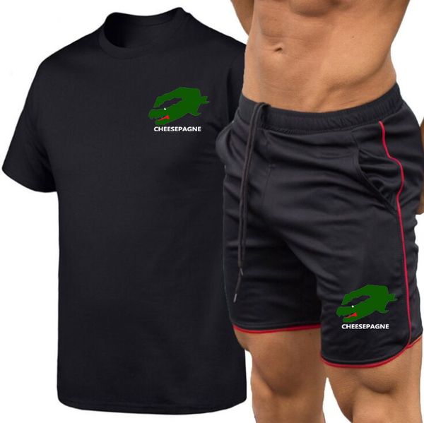 Men's Sportswear Summer Suit Men's Fitness Suit Sports Suit Short-sleeved T-shirt Shorts Quick-drying 2-piece Print, Navy blue
Men's Sportswear Summer Suit Men's Fitness Suit Sports Suit Short-sleeved T-shirt Shorts Quick-drying 2-piece Print, Navy blue