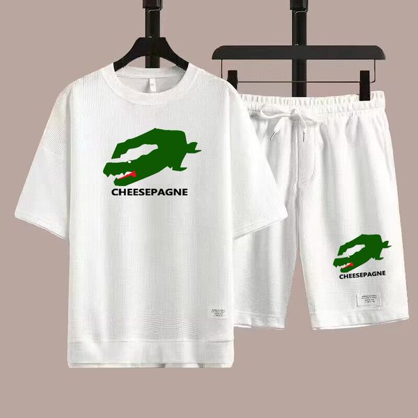 Men' Sets Man Short Sleeve T-Shirt and Shorts Male Jogging Sports Gym Suit Loose Casual Running Tracksuit Clothing, Green 1
Men' Sets Man Short Sleeve T-Shirt and Shorts Male Jogging Sports Gym Suit Loose Casual Running Tracksuit Clothing, Green 1