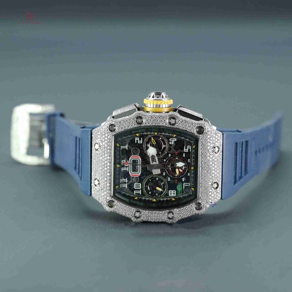 Wearing our hip hop VVS clarity moissanite diamond watch made in stainless steel is the perfect choice for men trending fashion
Wearing our hip hop VVS clarity moissanite diamond watch made in stainless steel is the perfect choice for men trending fashion