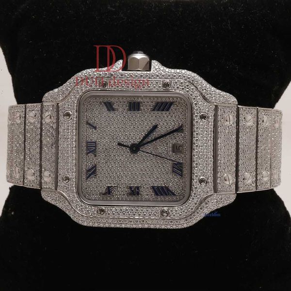 

Elevate the elegance of mens wrists with our stainless steel watch adorned with moissanite diamond accents exuding captivatin