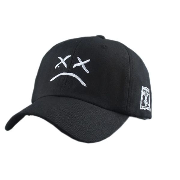 Summer Dad Hat Embroidery 100% Cotton Baseball Cap Sad face White Black Hat Golf Cap Hip Hop Snapback Women Men
Summer Dad Hat Embroidery 100% Cotton Baseball Cap Sad face White Black Hat Golf Cap Hip Hop Snapback Women Men