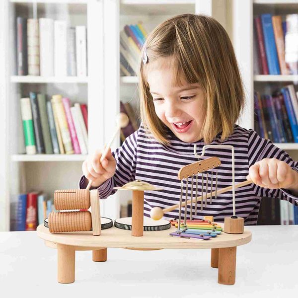 Toys Noisemaker Baby Music Sound Childrens Drum Set Hand Strike Fine Motor Skills Kindergarten Wooden Sical Kits for ages 3 4 5 6 years old children holiday
Toys Noisemaker Baby Music Sound Childrens Drum Set Hand Strike Fine Motor Skills Kindergarten Wooden Sical Kits for ages 3 4 5 6 years old children holiday
