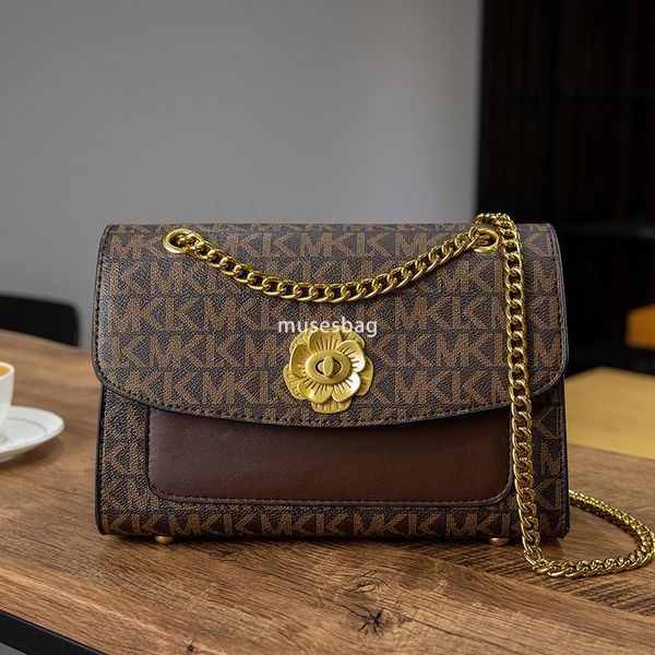 Camellia lock buckle small square bag new Korean version trendy retro printed chain bag single shoulder crossbody bag, Coffee
Camellia lock buckle small square bag new Korean version trendy retro printed chain bag single shoulder crossbody bag, Coffee