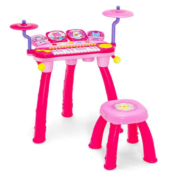 Toys Noisemaker Baby Music Sound Toys Babyjoy 24 key DJ piano keyboard drum toy sic instrument with microphone cymbal pink WX5.30 joy board
Toys Noisemaker Baby Music Sound Toys Babyjoy 24 key DJ piano keyboard drum toy sic instrument with microphone cymbal pink WX5.30 joy board