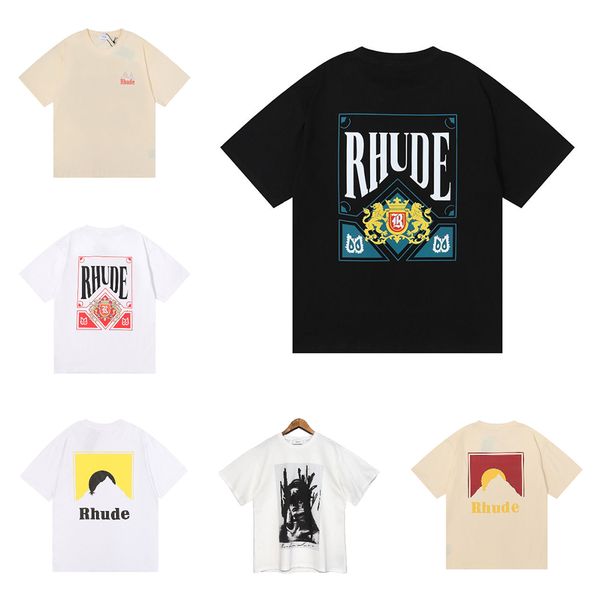 Designer Rhude Mens T Shirt High Quality Tess Casual Fashion Short Sleeve Men Women Round Neck Tshirts Summer Print Letter Loose t shirt US Size S M L XL XXL, Colour6
Designer Rhude Mens T Shirt High Quality Tess Casual Fashion Short Sleeve Men Women Round Neck Tshirts Summer Print Letter Loose t shirt US Size S M L XL XXL, Colour6