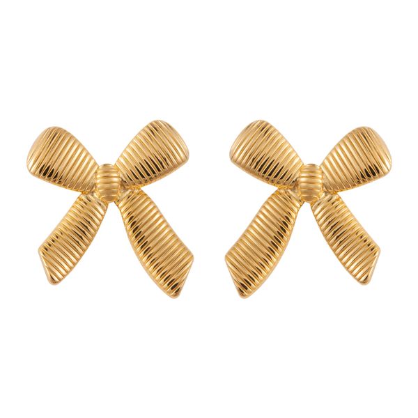 Instagram European and American women's retro bow titanium steel earrings stainless steel bow shaped earrings
Instagram European and American women's retro bow titanium steel earrings stainless steel bow shaped earrings