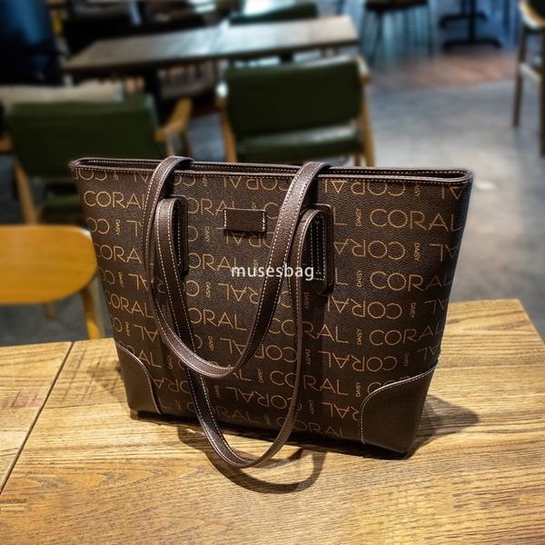 High quality women's PU simple and large capacity handbag retro fashion shoulder bag multifunctional and versatile women's contrasting tote bag, Coffee
High quality women's PU simple and large capacity handbag retro fashion shoulder bag multifunctional and versatile women's contrasting tote bag, Coffee