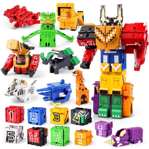 9 in 1 Animal Squanre Cube Transfor Robot Force Series Buliding Bloc Educational Toys for Children Gift Boy Octopus Eagle Lion 240603, White
9 in 1 Animal Squanre Cube Transfor Robot Force Series Buliding Bloc Educational Toys for Children Gift Boy Octopus Eagle Lion 240603, White