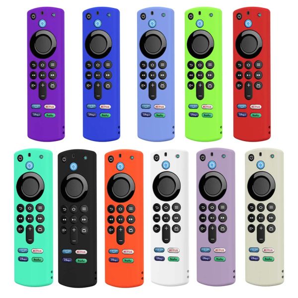 Silicone Case Protective Cover For Fire TV Stick 4K MAX/ 3rd Gen /4K Remote Control Anti-drop Dustproof Case Shell