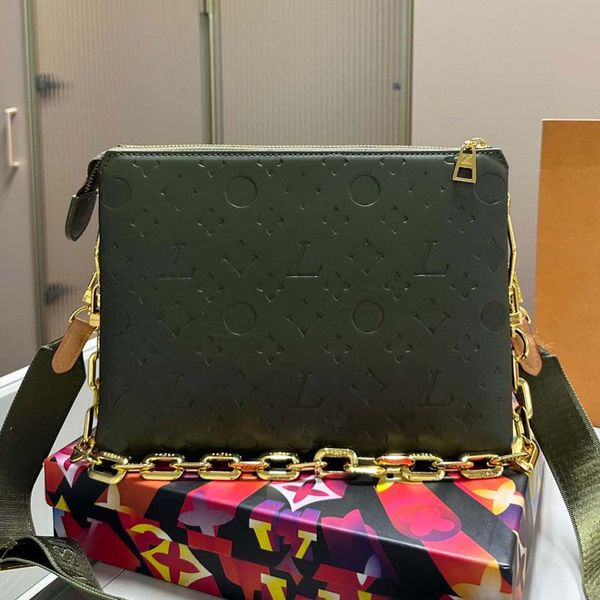 2024 New Designer Bag Crossbody Bag Coussin Bag Denim Style Women's Chain Shoulder Bag Fashion Letter Embossed Wallet Handbag Large Capacity Shopping Bag, Brown
2024 New Designer Bag Crossbody Bag Coussin Bag Denim Style Women's Chain Shoulder Bag Fashion Letter Embossed Wallet Handbag Large Capacity Shopping Bag, Brown