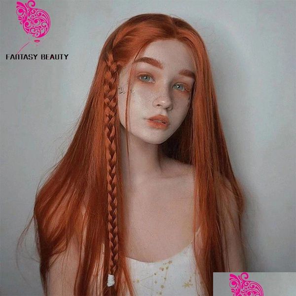 Wigs Synthetic 360 Copper Red Orange Lace Front Glueless Long Straight Part Half Hand Tied Replacement Synthetics Lacefront Wig Drop D Otbk0 s front, Ombre color
Wigs Synthetic 360 Copper Red Orange Lace Front Glueless Long Straight Part Half Hand Tied Replacement Synthetics Lacefront Wig Drop D Otbk0 s front, Ombre color